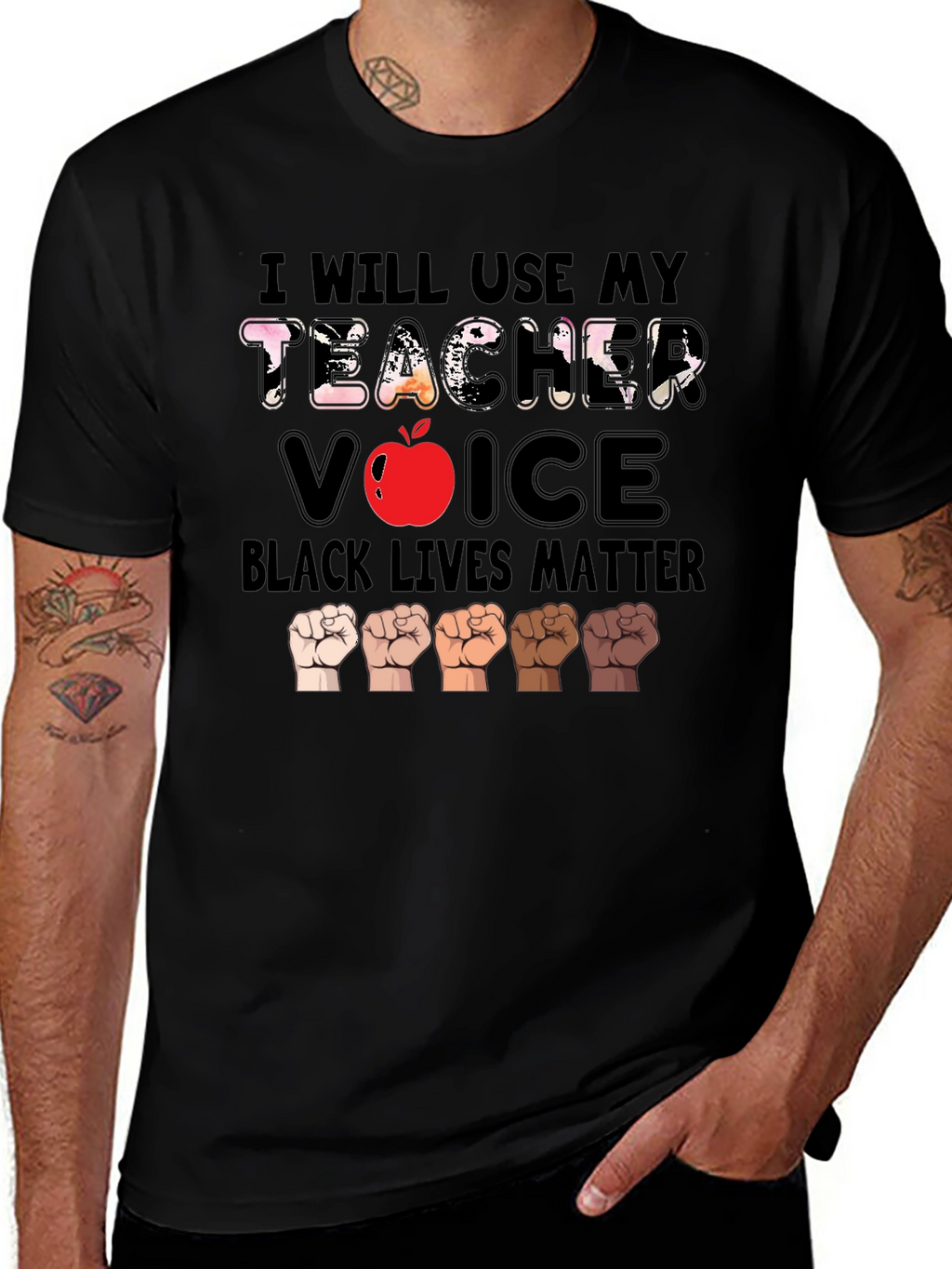 Teacher Voice Black Lives Matter T-Shirt