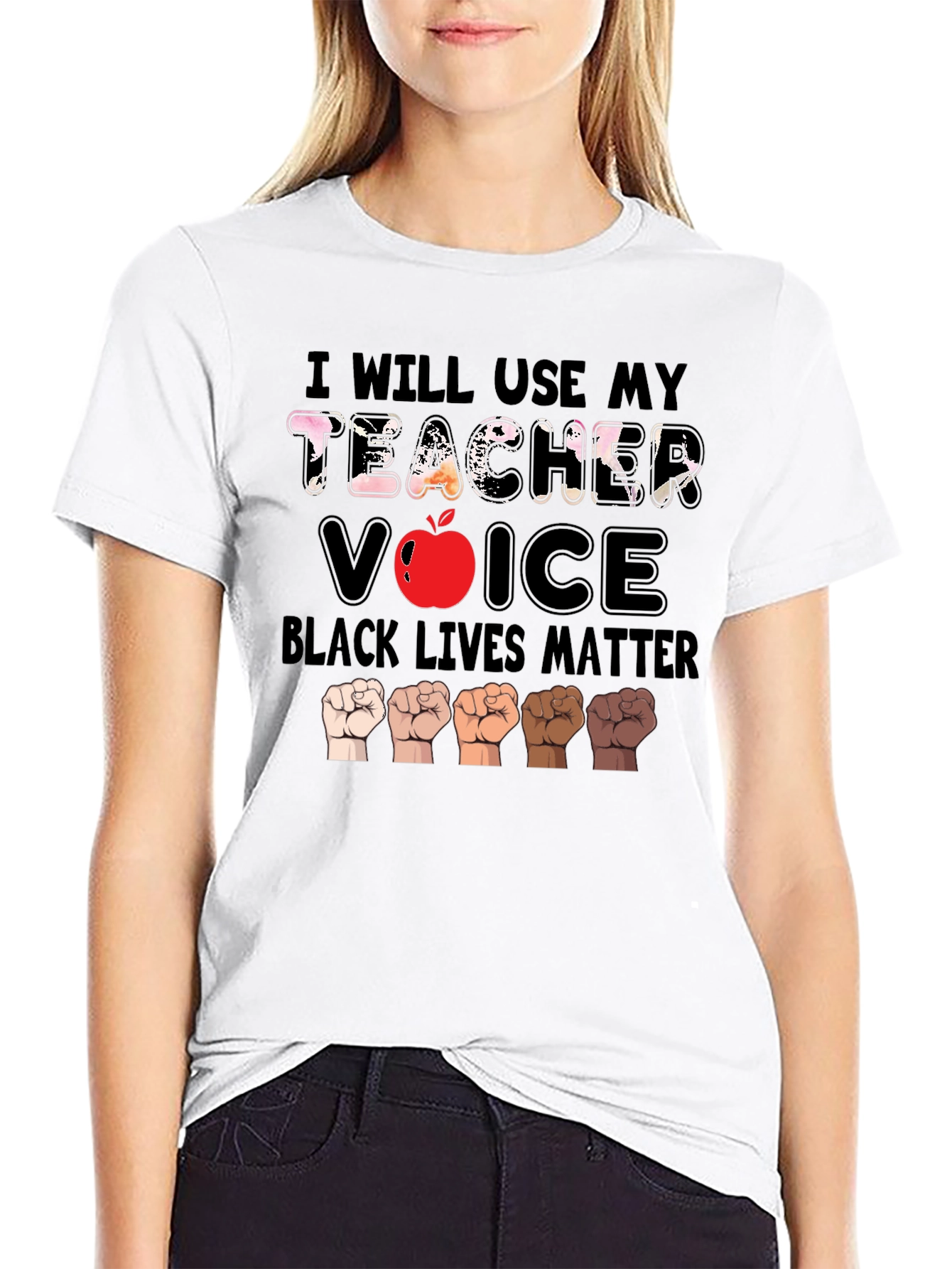 Teacher Voice Black Lives Matter T-Shirt