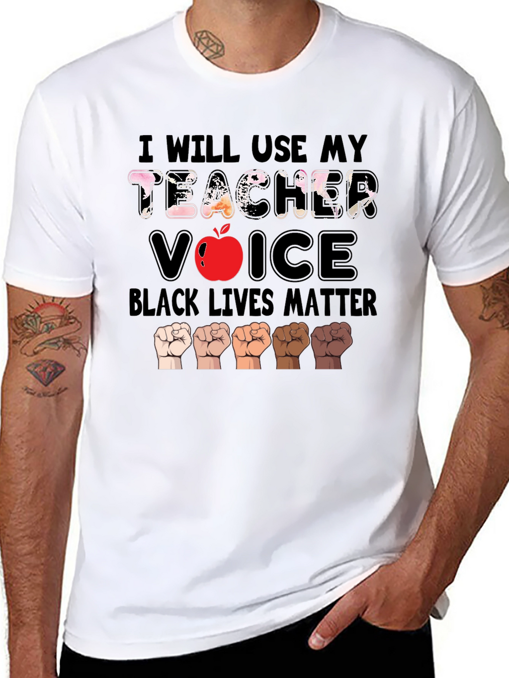 Teacher Voice Black Lives Matter T-Shirt