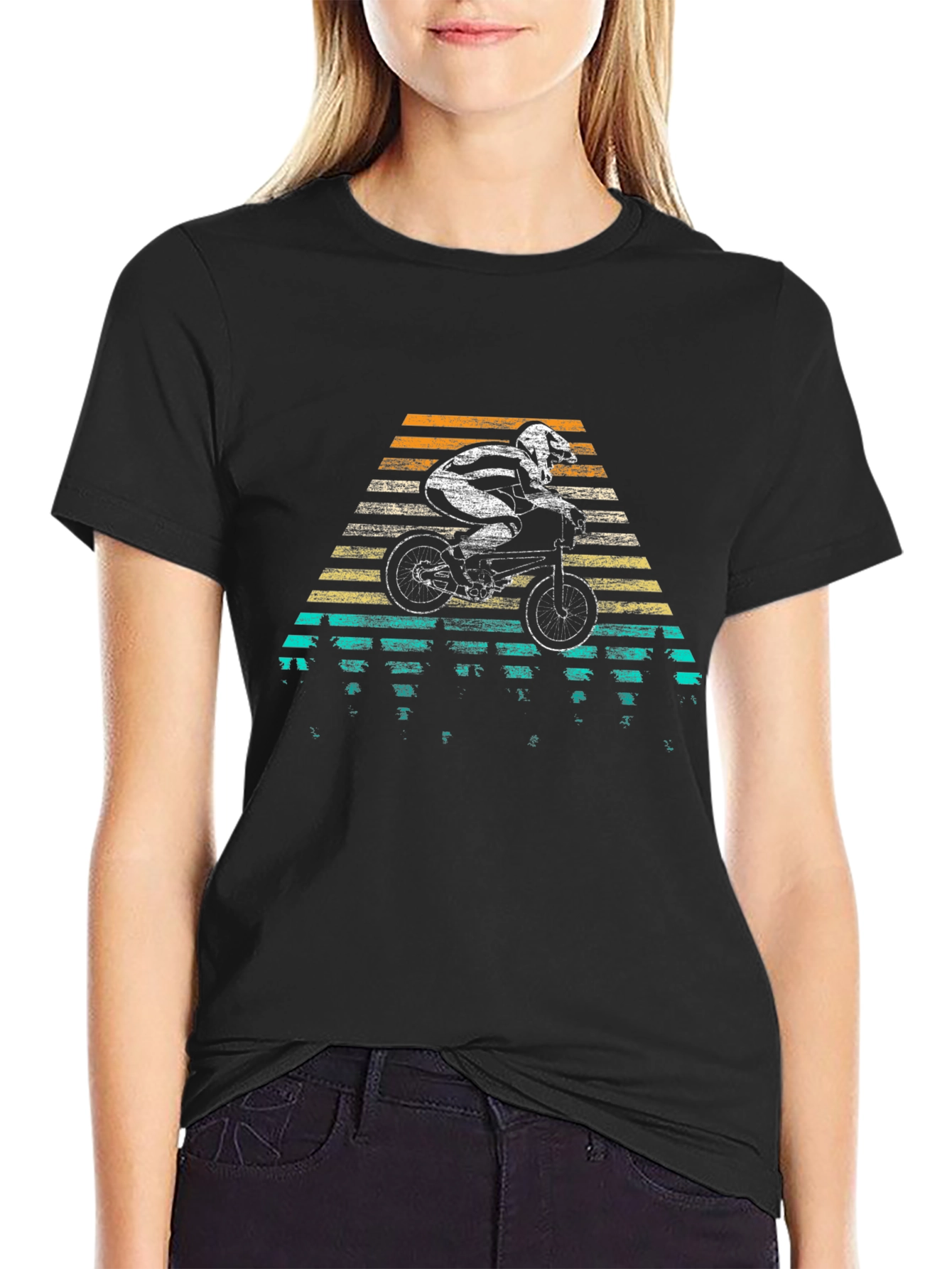 Retro Bike T-Shirt - Vintage Motocross Style