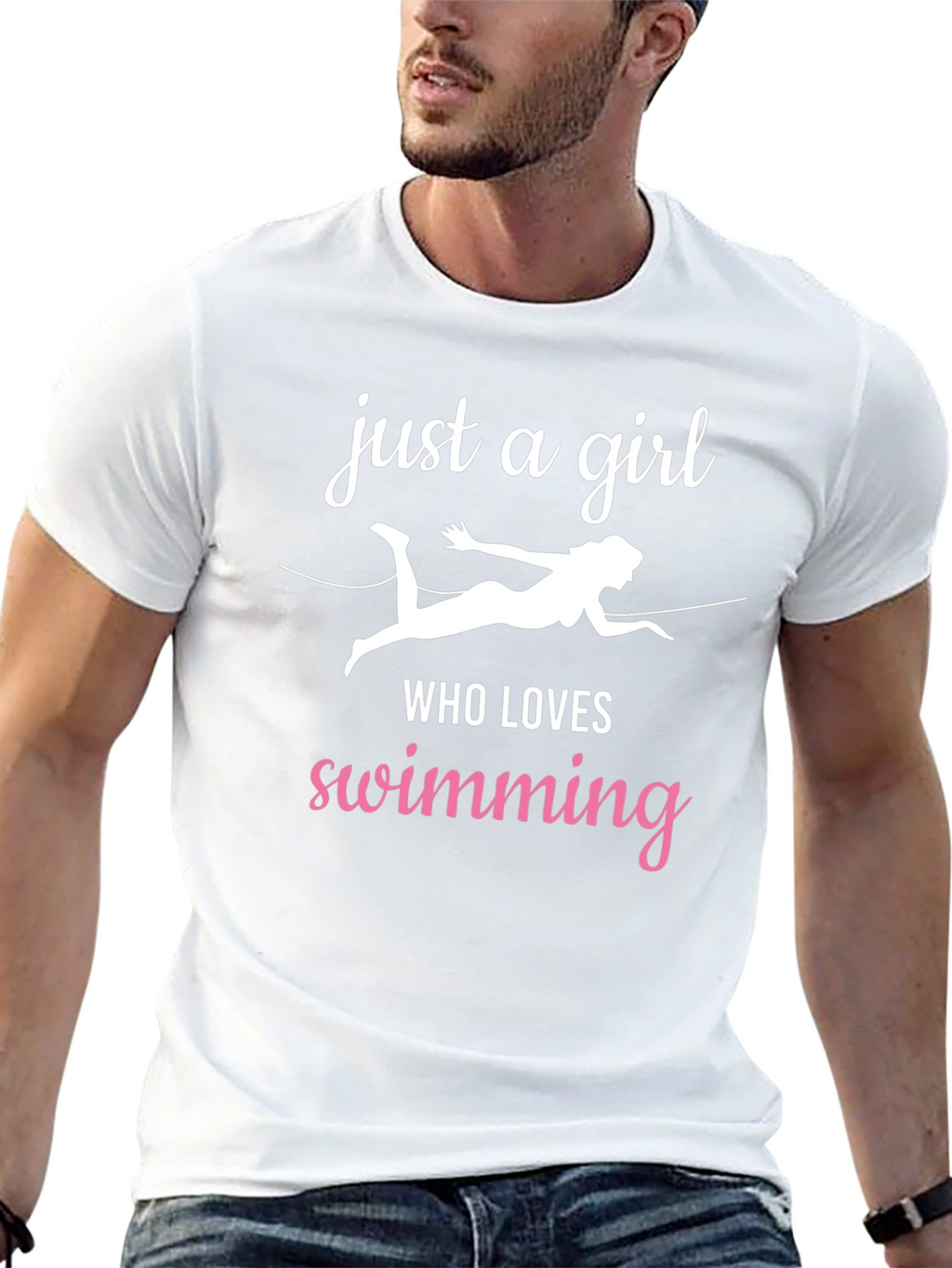 Just a Girl Who Loves Swimming T-Shirt