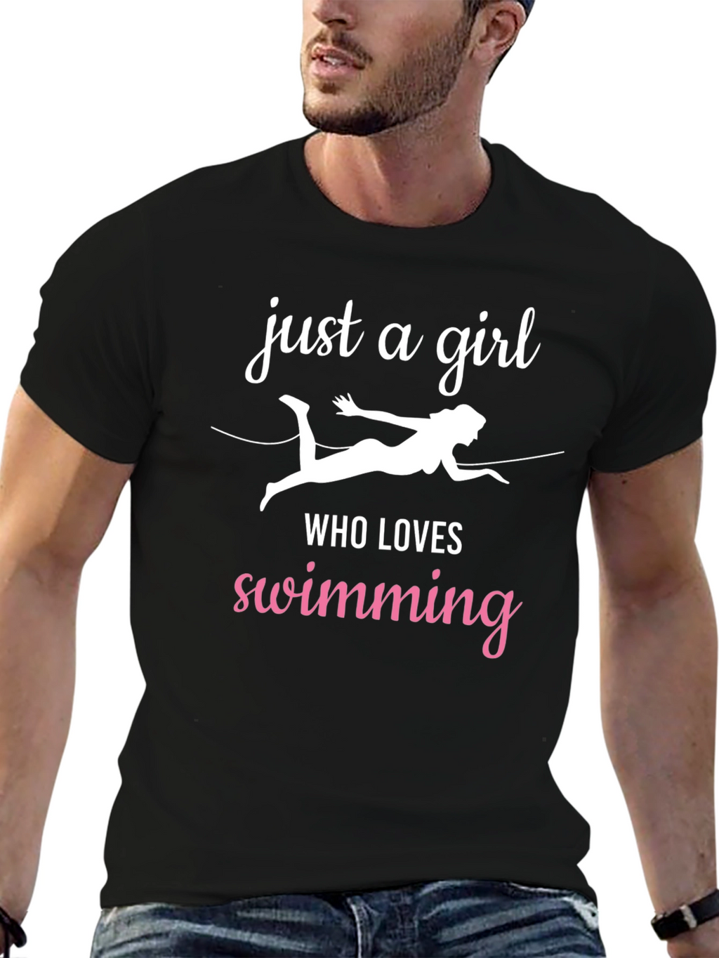 Just a Girl Who Loves Swimming T-Shirt