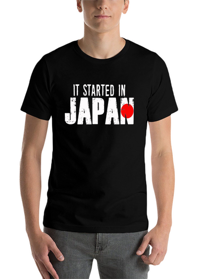It Started in Japan Black T-Shirt