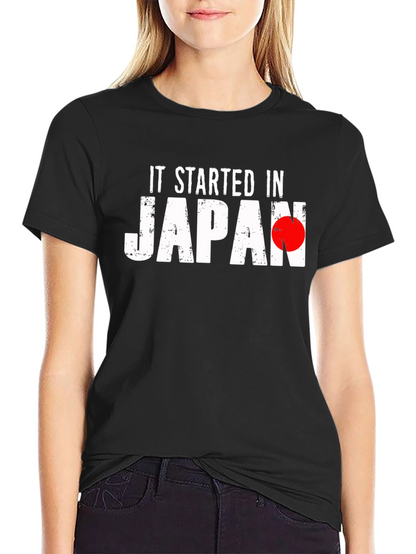 It Started in Japan Black T-Shirt