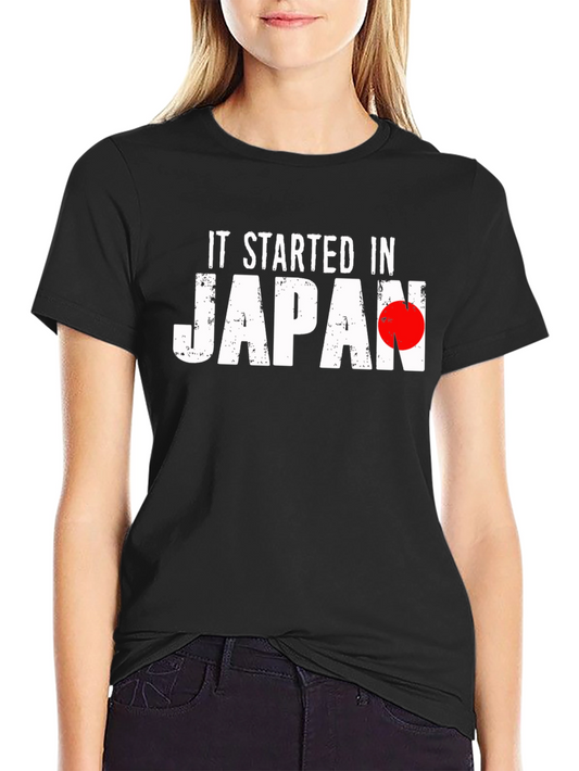 It Started in Japan Black T-Shirt