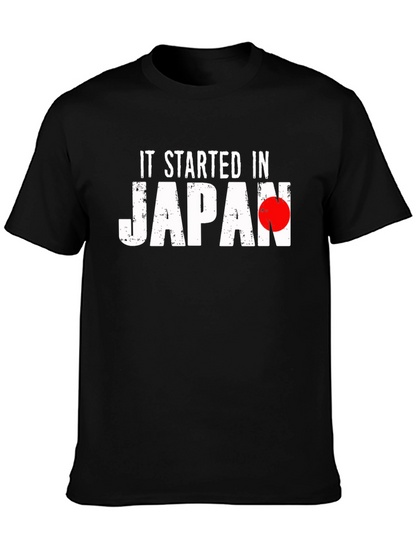 It Started in Japan Black T-Shirt