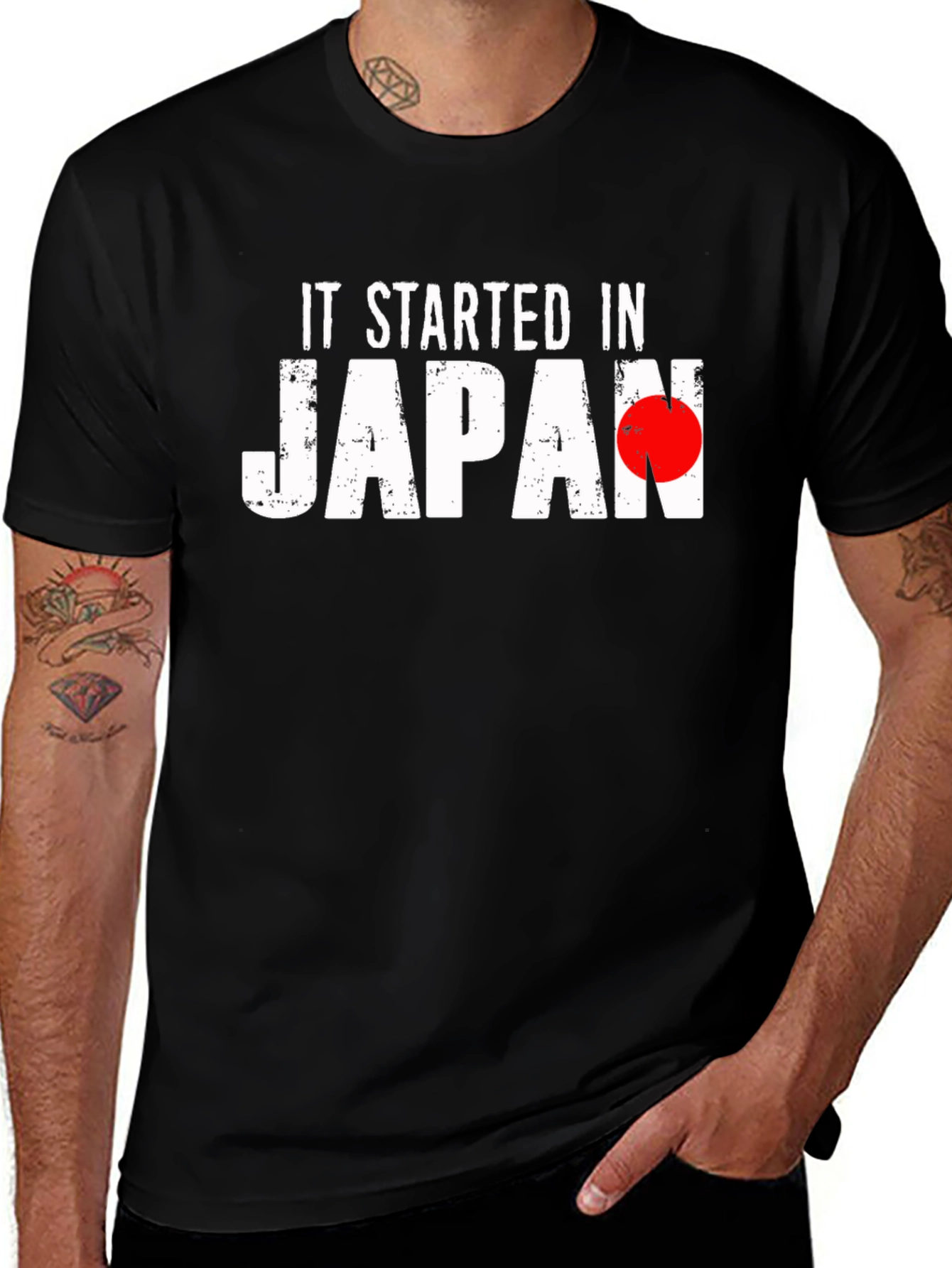 It Started in Japan Black T-Shirt