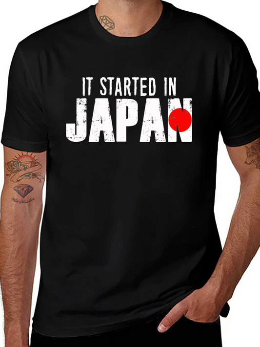 It Started in Japan Black T-Shirt