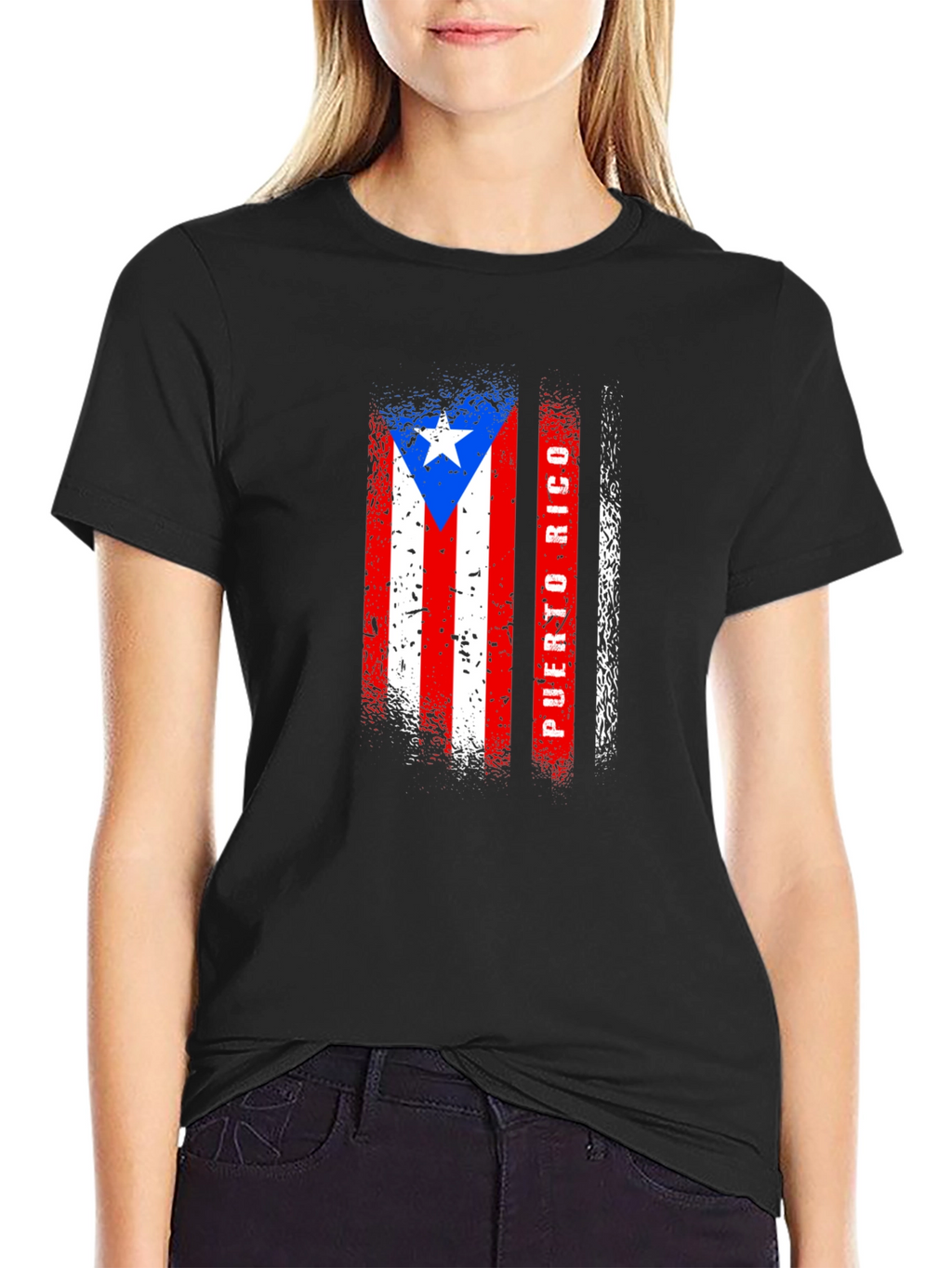 Puerto Rico Flag T-Shirt - Distressed Graphic Tee