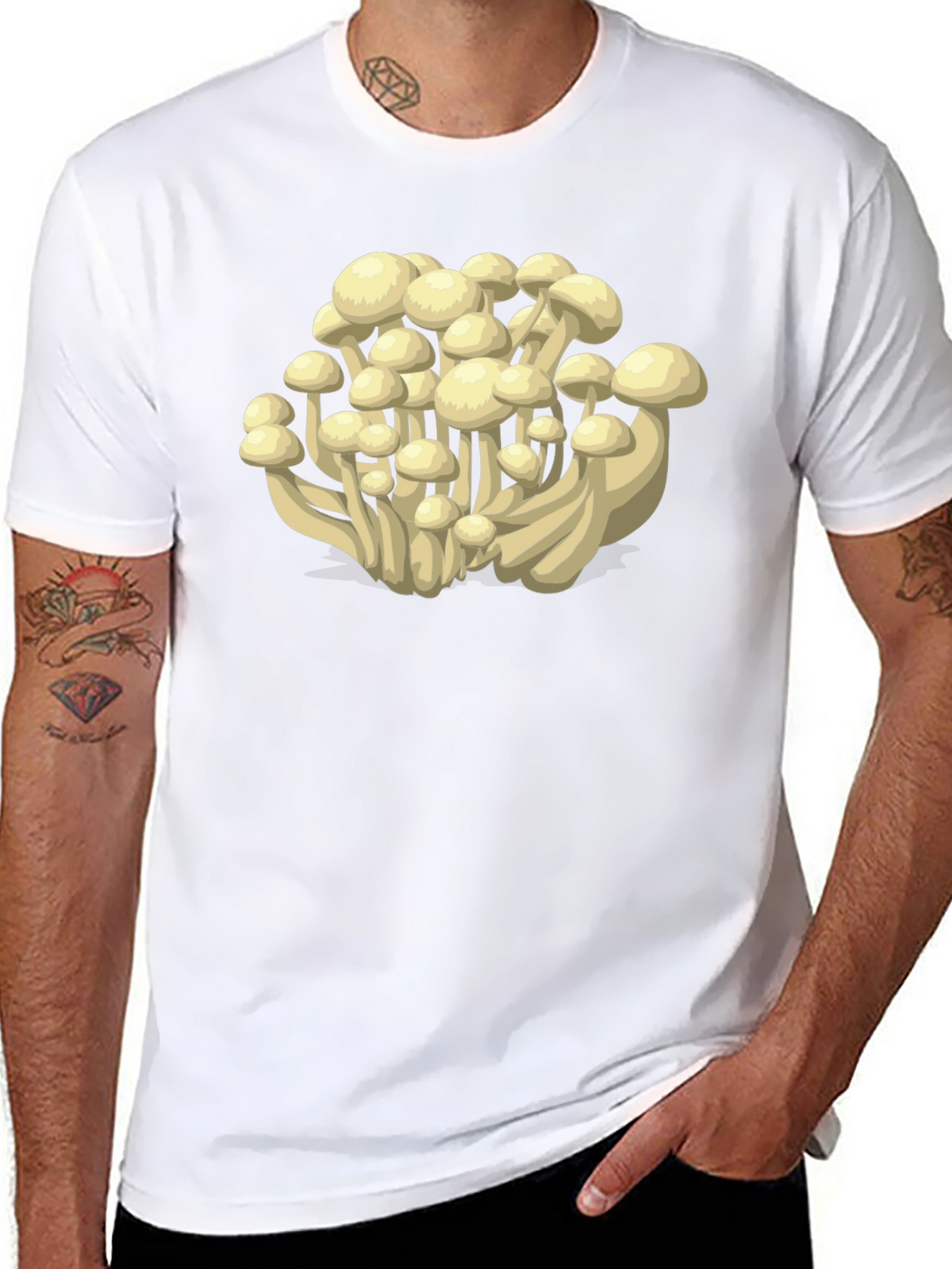 Mushroom Graphic Tee - Unique Fungus Design