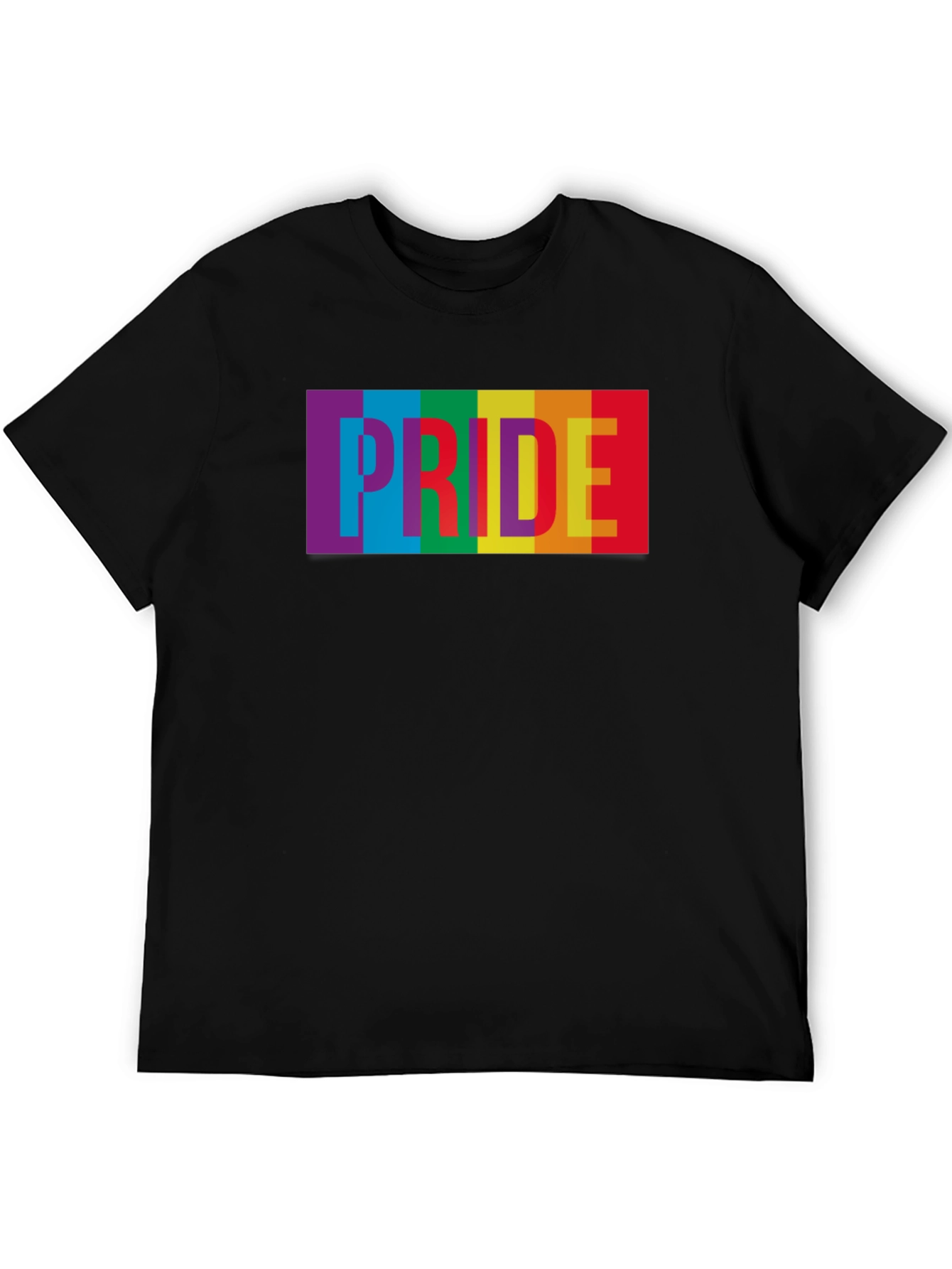 Pride Rainbow Graphic Tee - Soft Cotton Blend