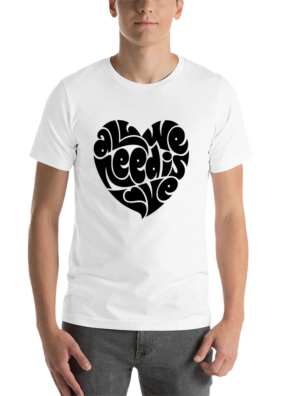All We Need Is Love Heart Graphic Tee