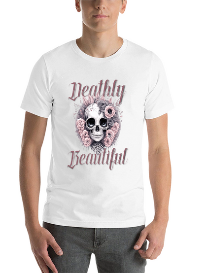 Deathly Beautiful Skull Graphic T-Shirt