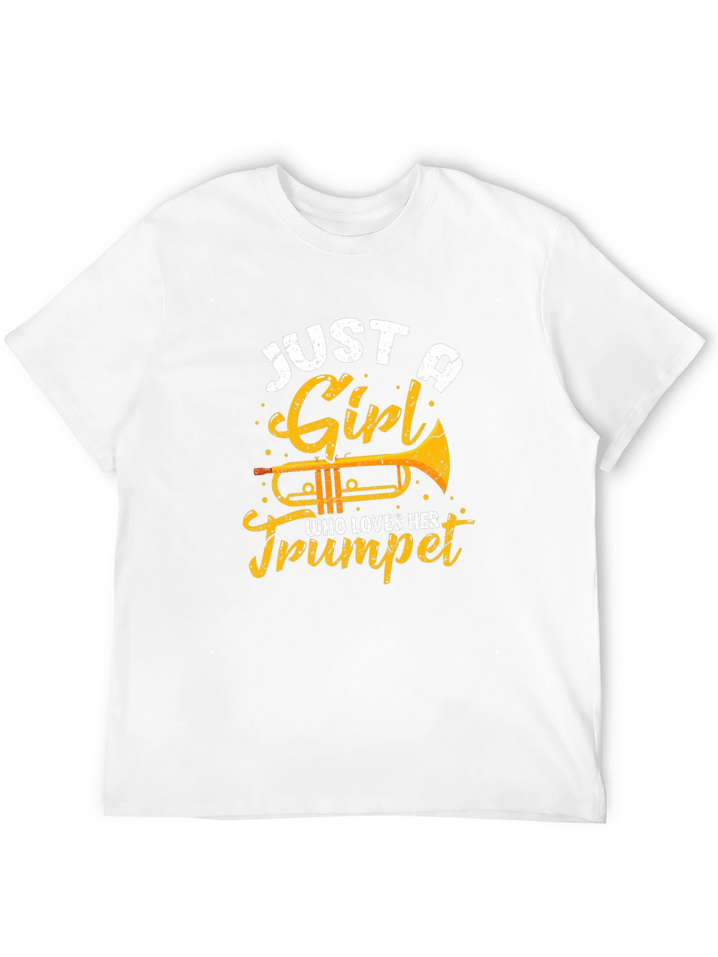 Just A Girl Who Loves Her Trumpet Black T-Shirt