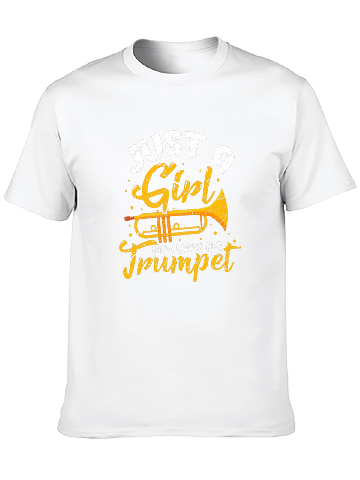 Just A Girl Who Loves Her Trumpet Black T-Shirt