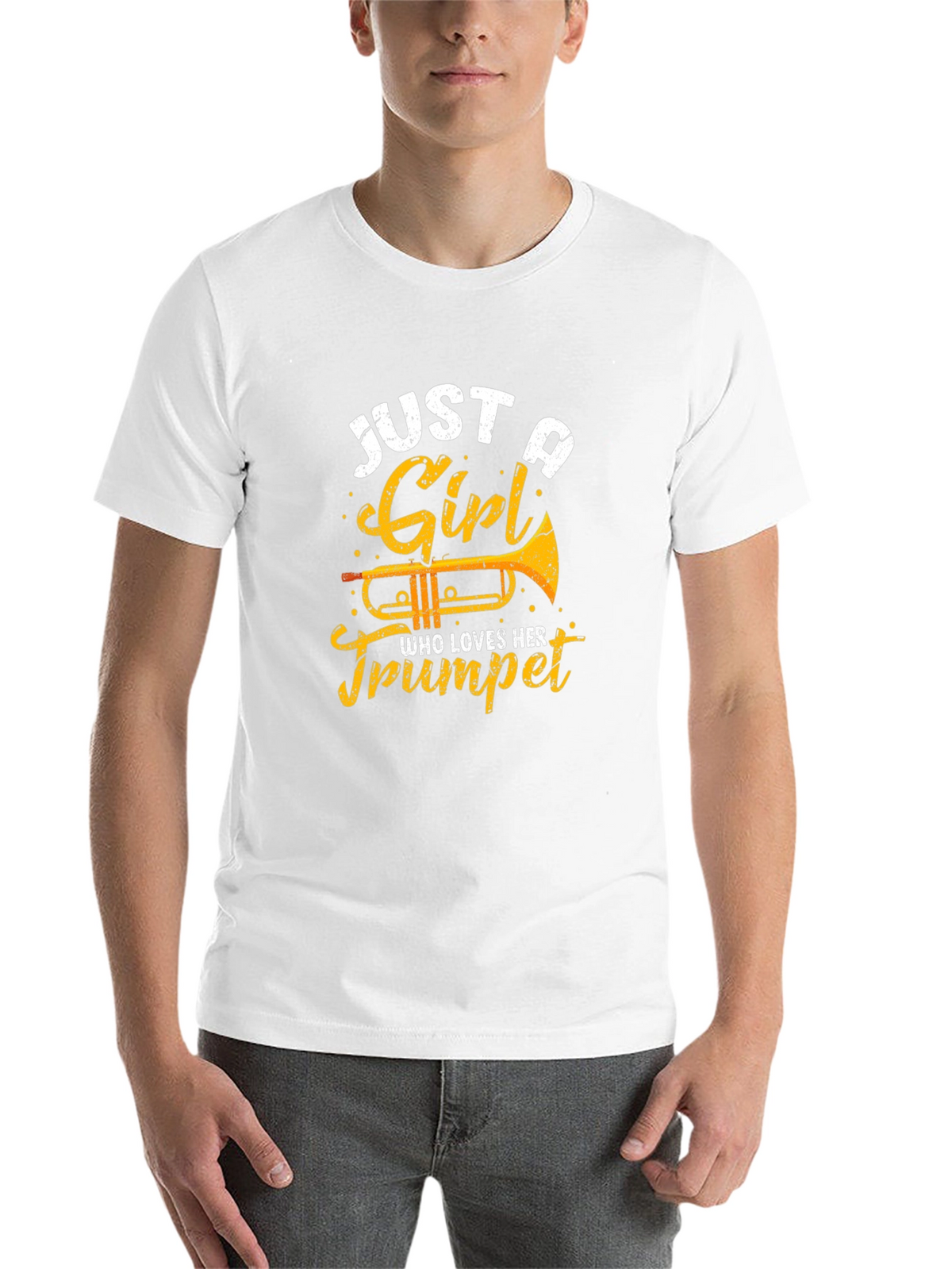 Just A Girl Who Loves Her Trumpet Black T-Shirt