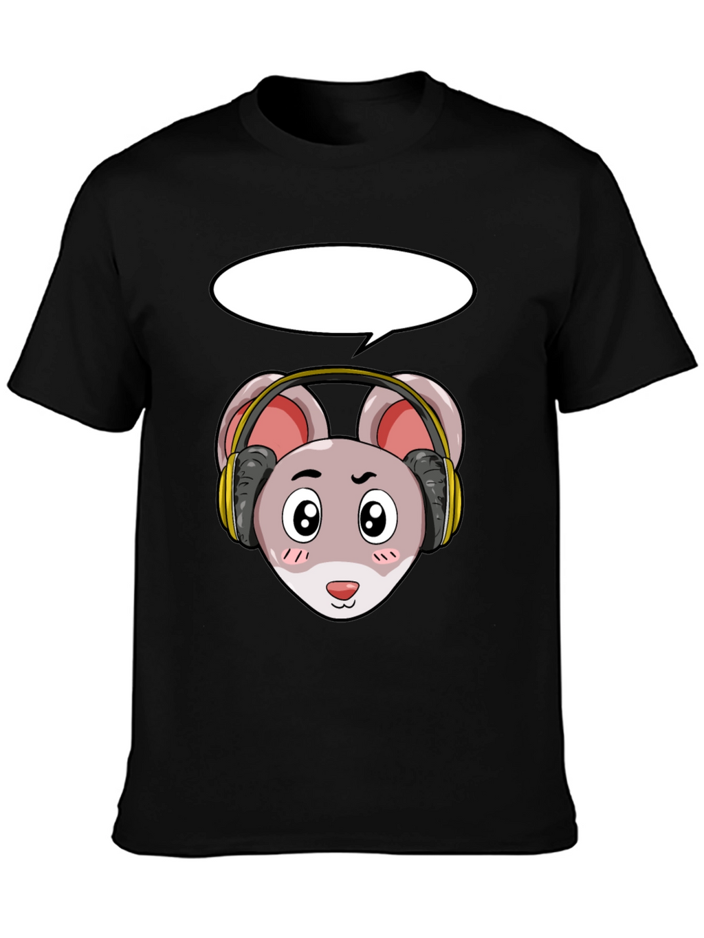 Cool Mouse with Headphones T-Shirt