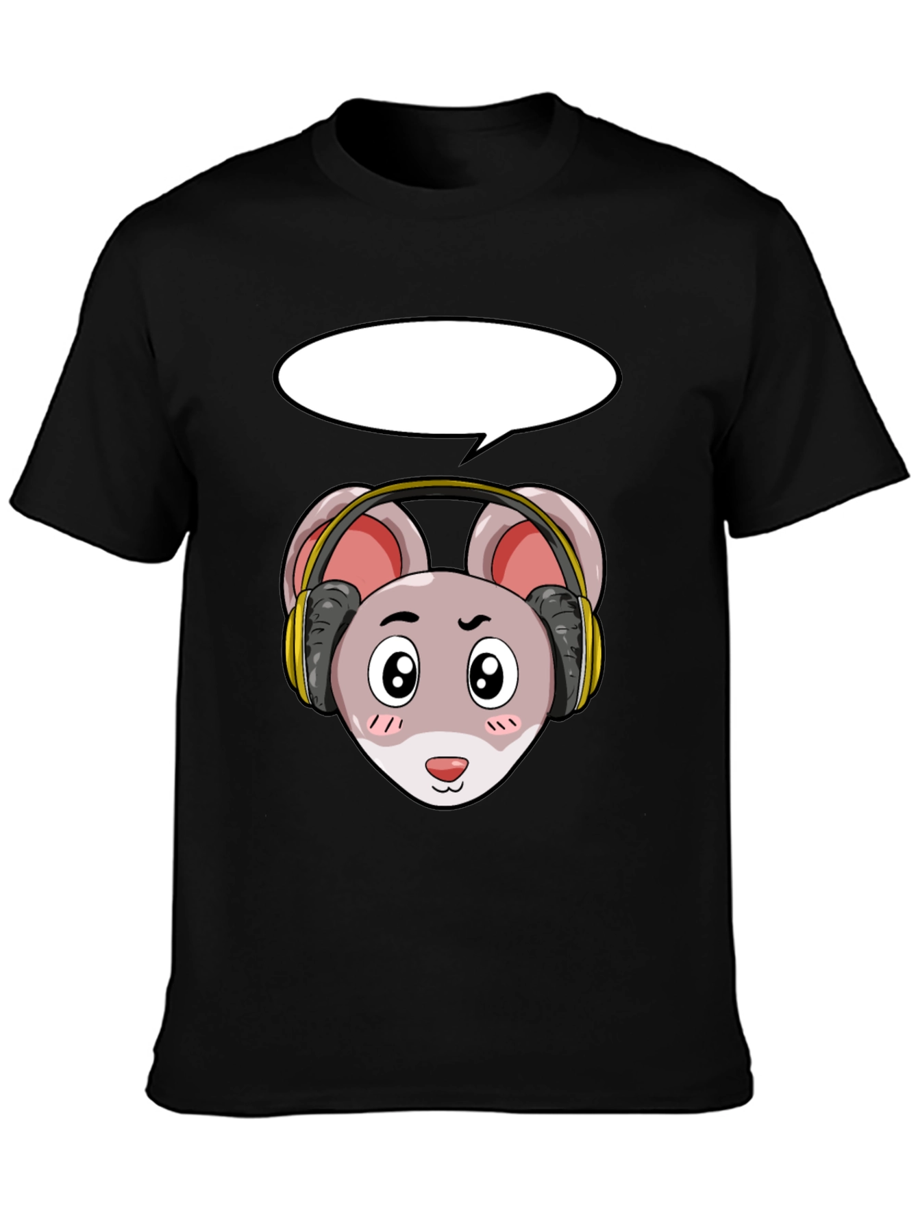 Cool Mouse with Headphones T-Shirt