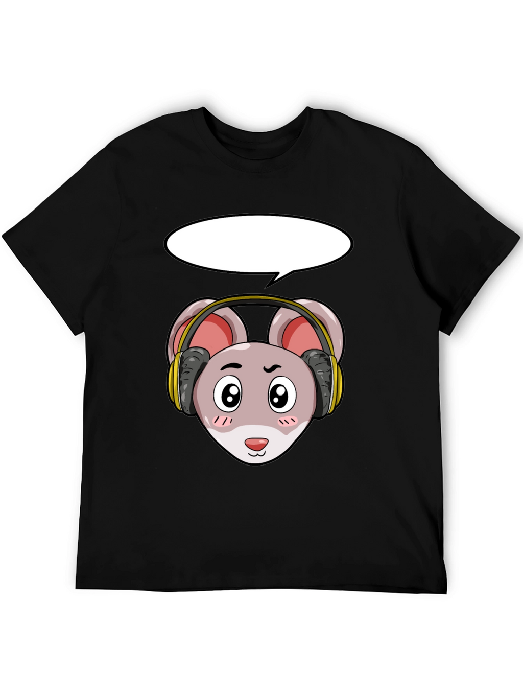 Cool Mouse with Headphones T-Shirt