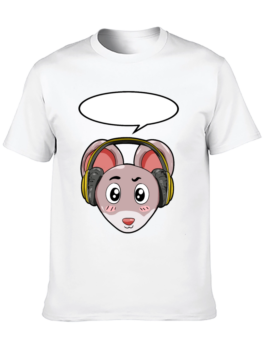 Cool Mouse with Headphones T-Shirt