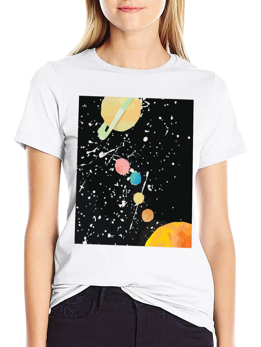 Cosmic Planets Graphic Tee