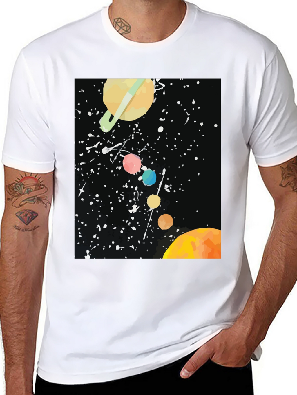 Cosmic Planets Graphic Tee