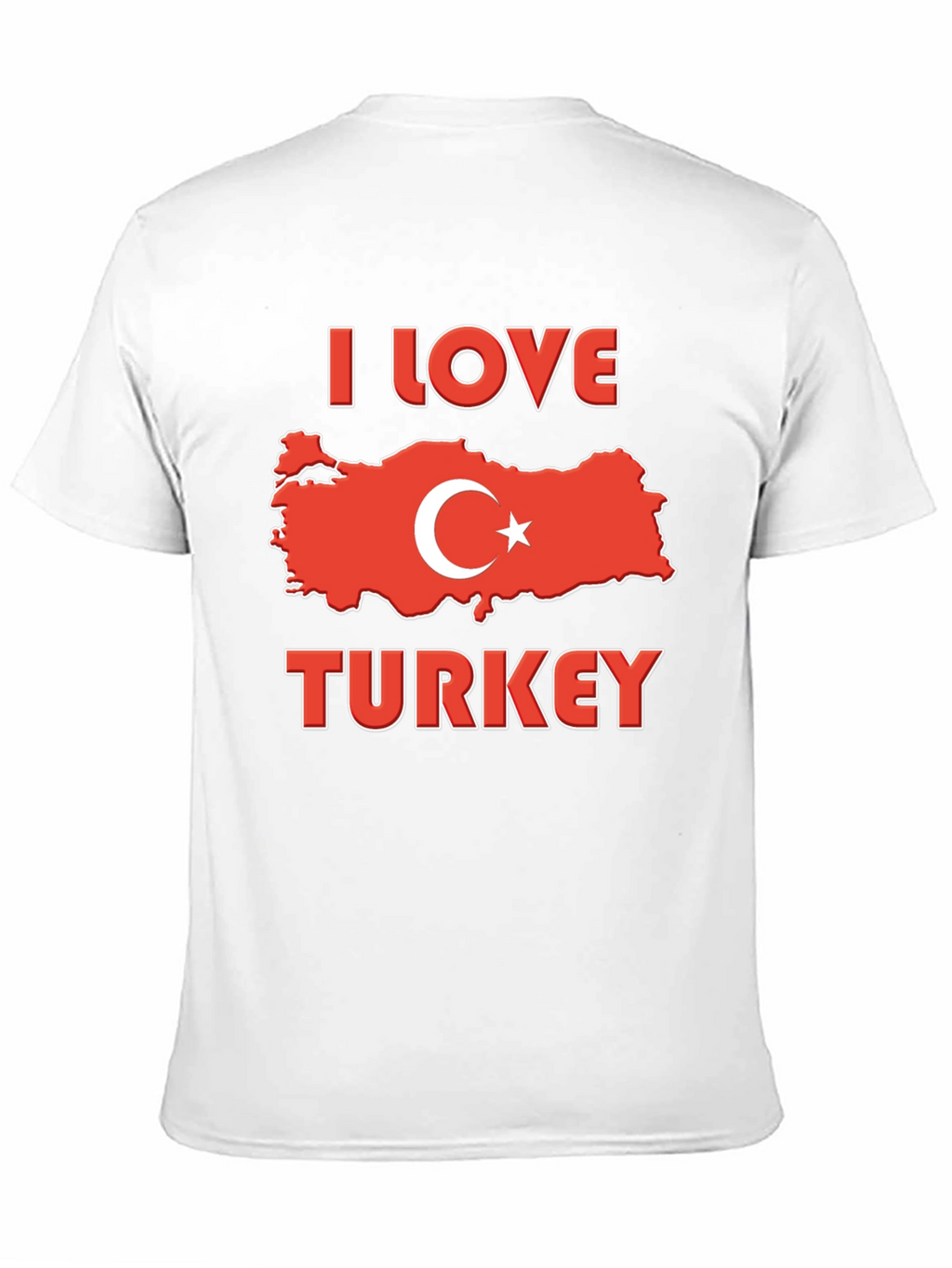 I Love Turkey Flag Graphic T-Shirt