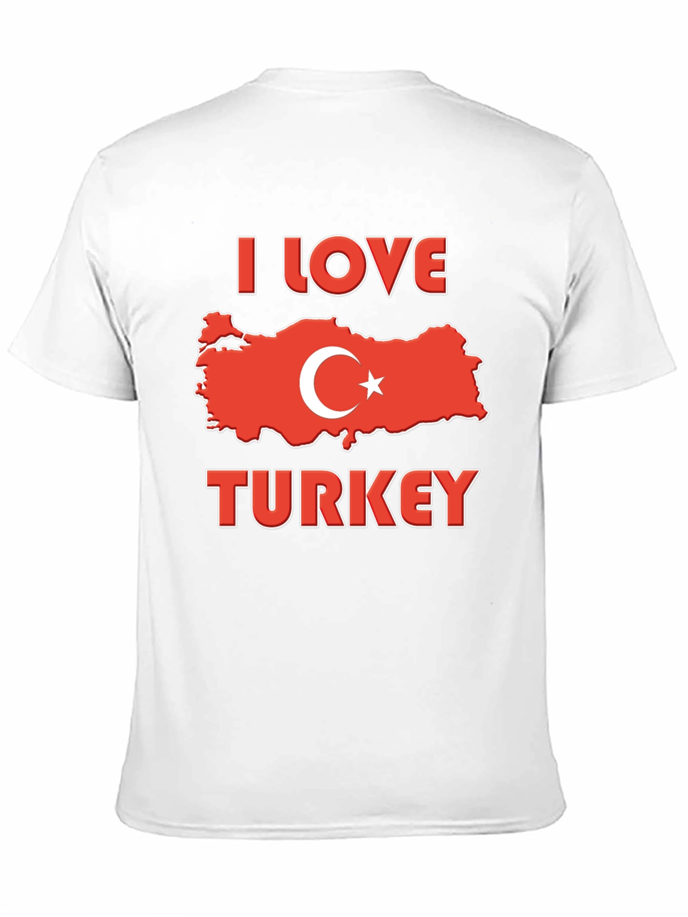 I Love Turkey Flag Graphic T-Shirt