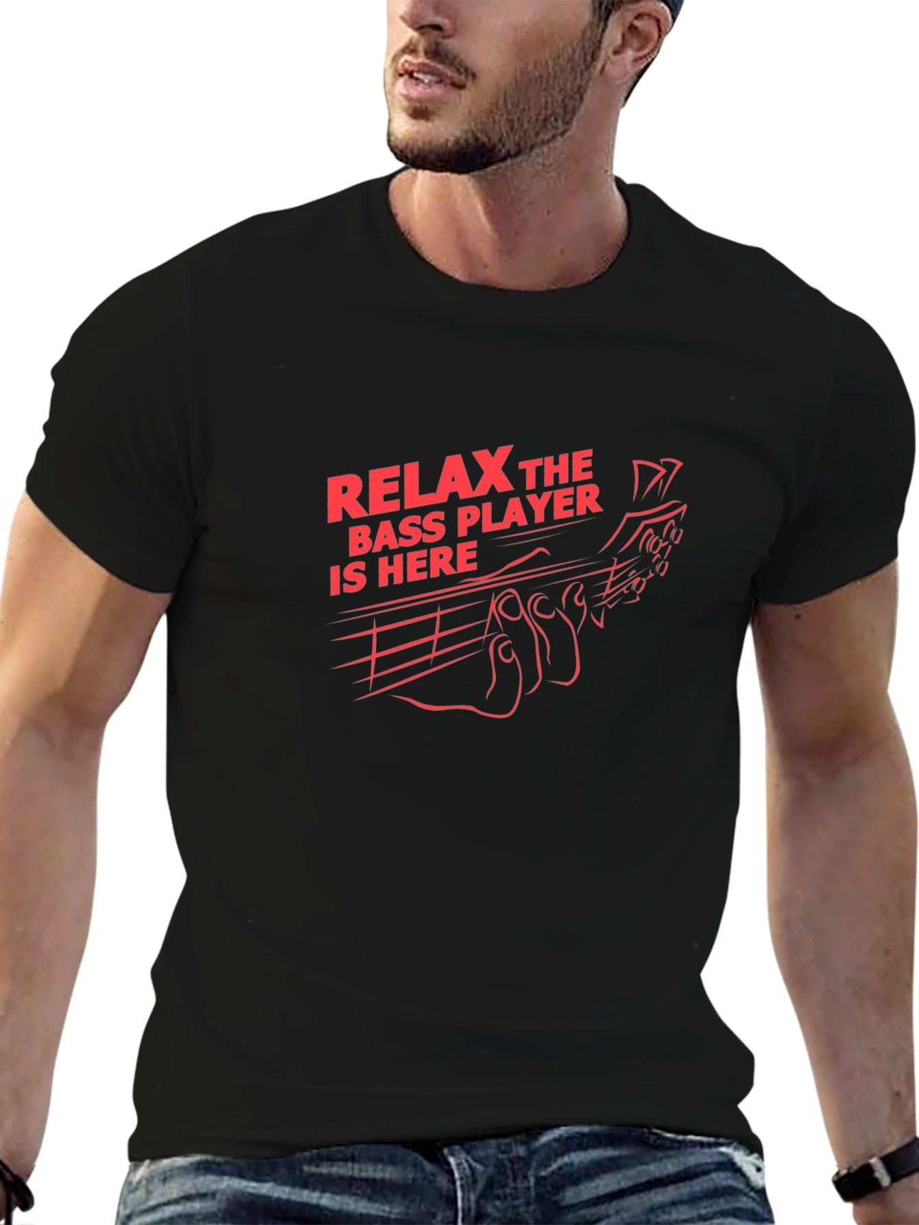 Bass Player Graphic T-Shirt - Musician Tee