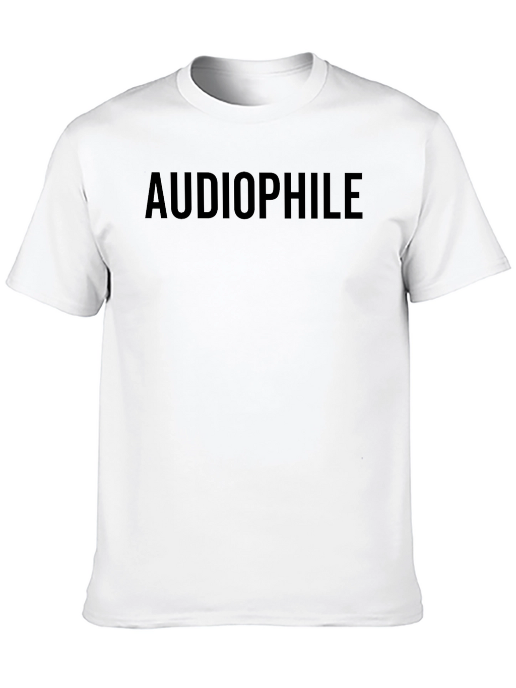 Audiophile Black T-Shirt - Music Lover Tee