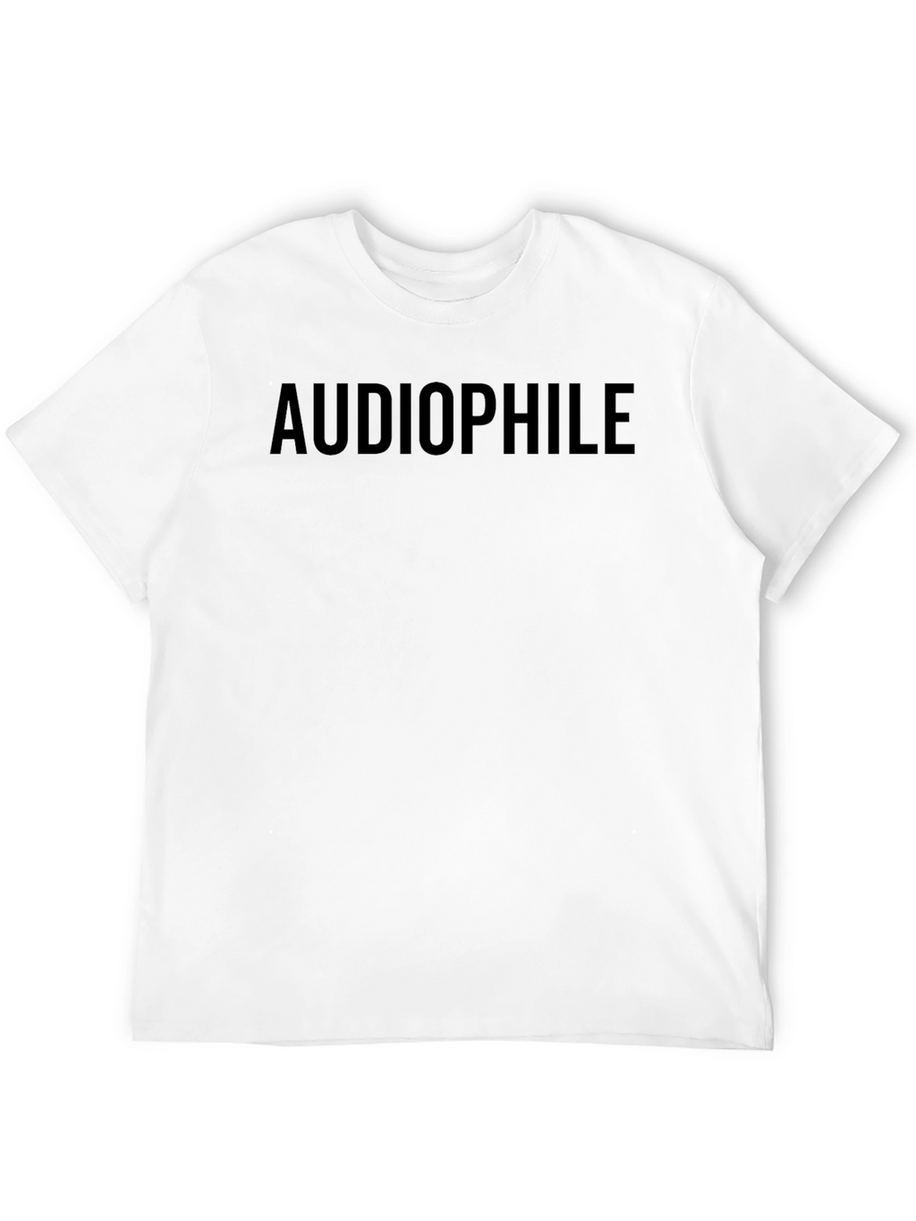 Audiophile Black T-Shirt - Music Lover Tee