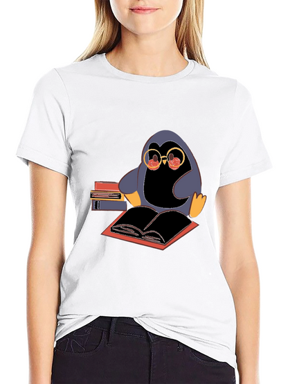 Bookworm Penguin T-Shirt