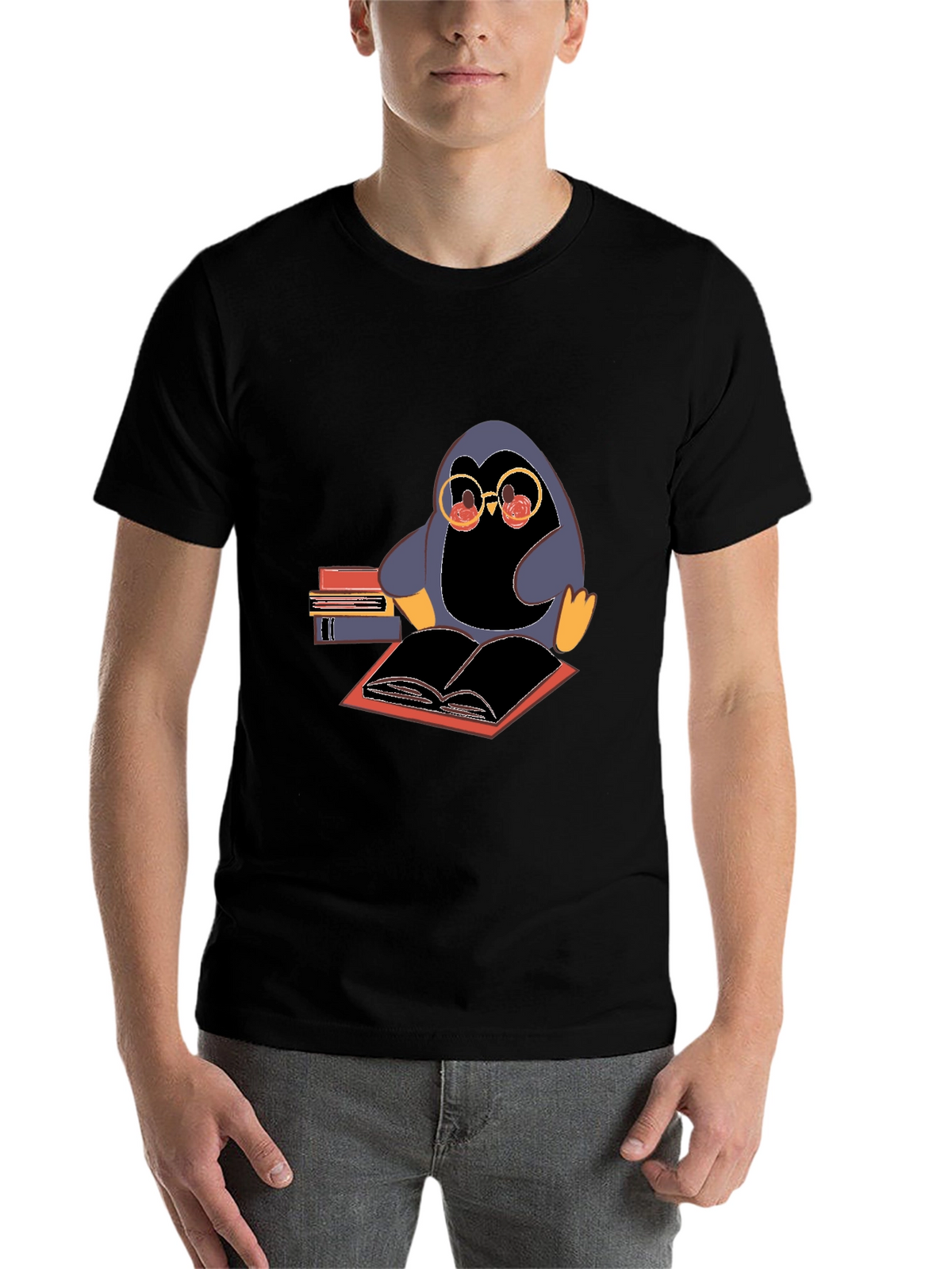 Bookworm Penguin T-Shirt
