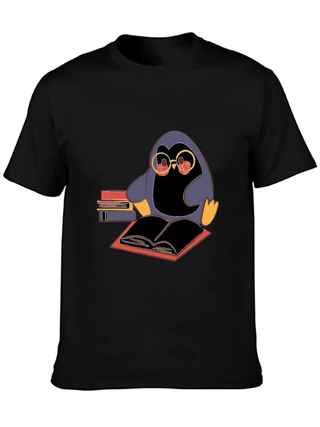Bookworm Penguin T-Shirt