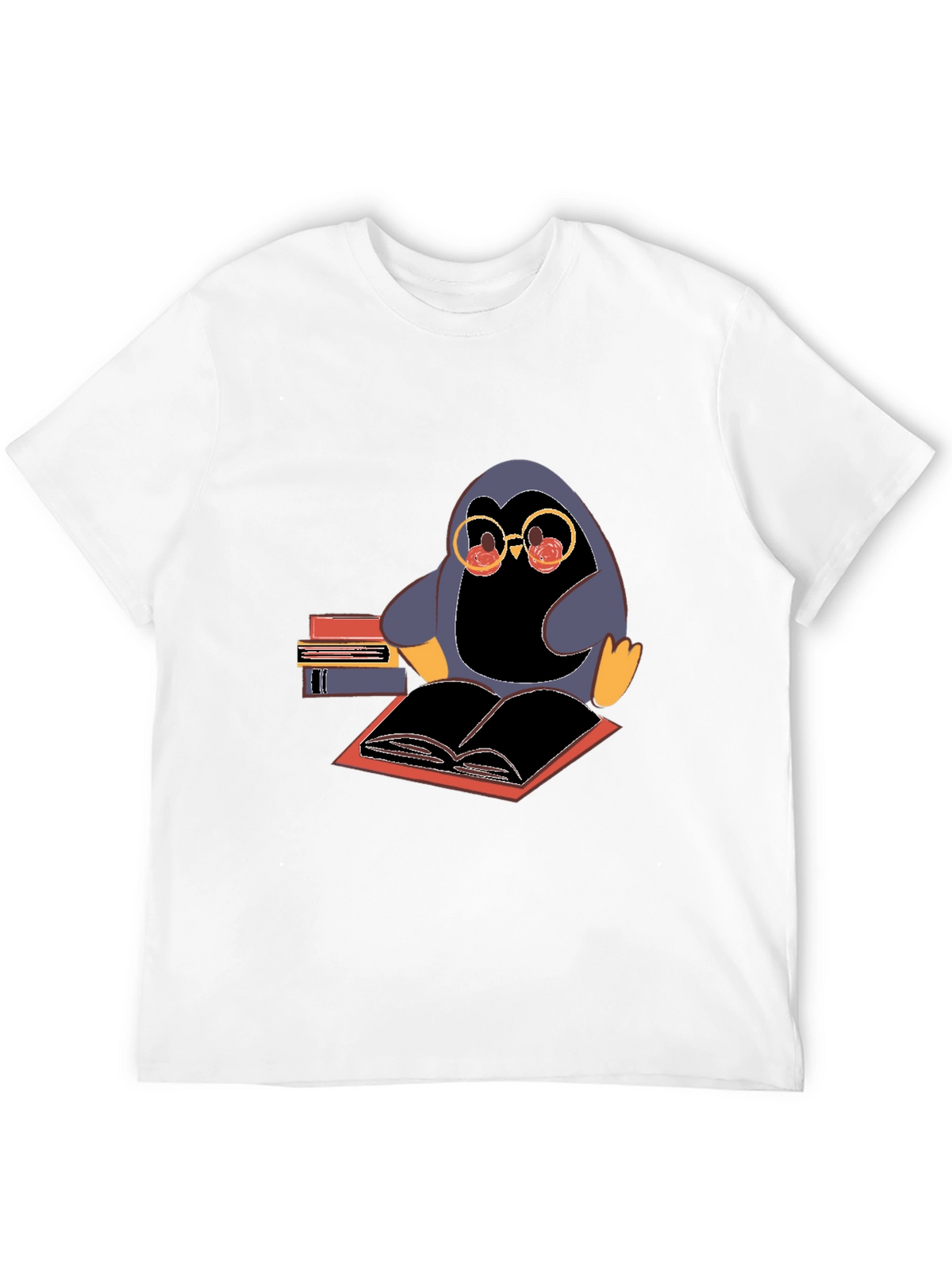 Bookworm Penguin T-Shirt