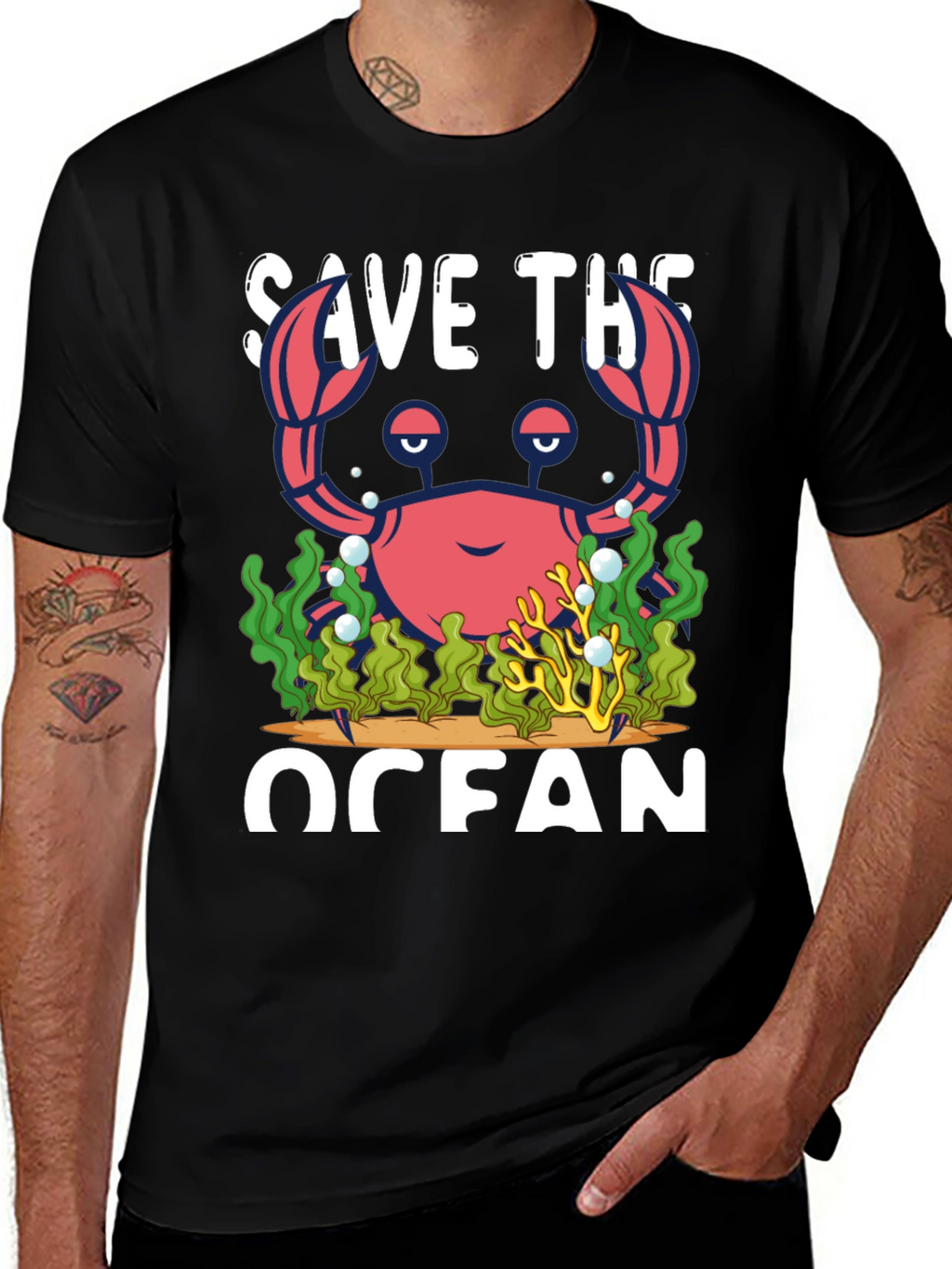 Save The Ocean Crab T-Shirt