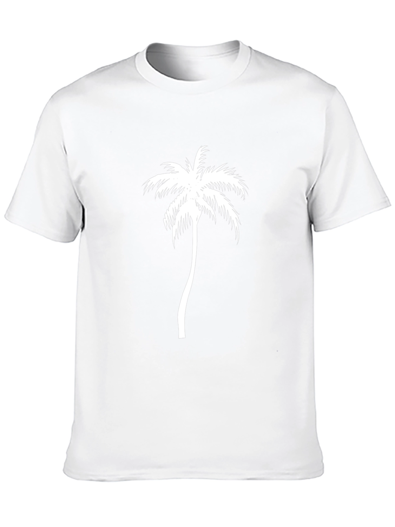Black Palm Tree Graphic Tee - Tropical Style