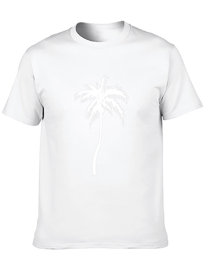 Black Palm Tree Graphic Tee - Tropical Style
