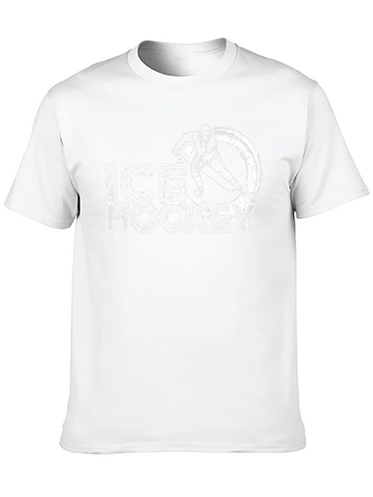 Ice Hockey Graphic Tee - Black