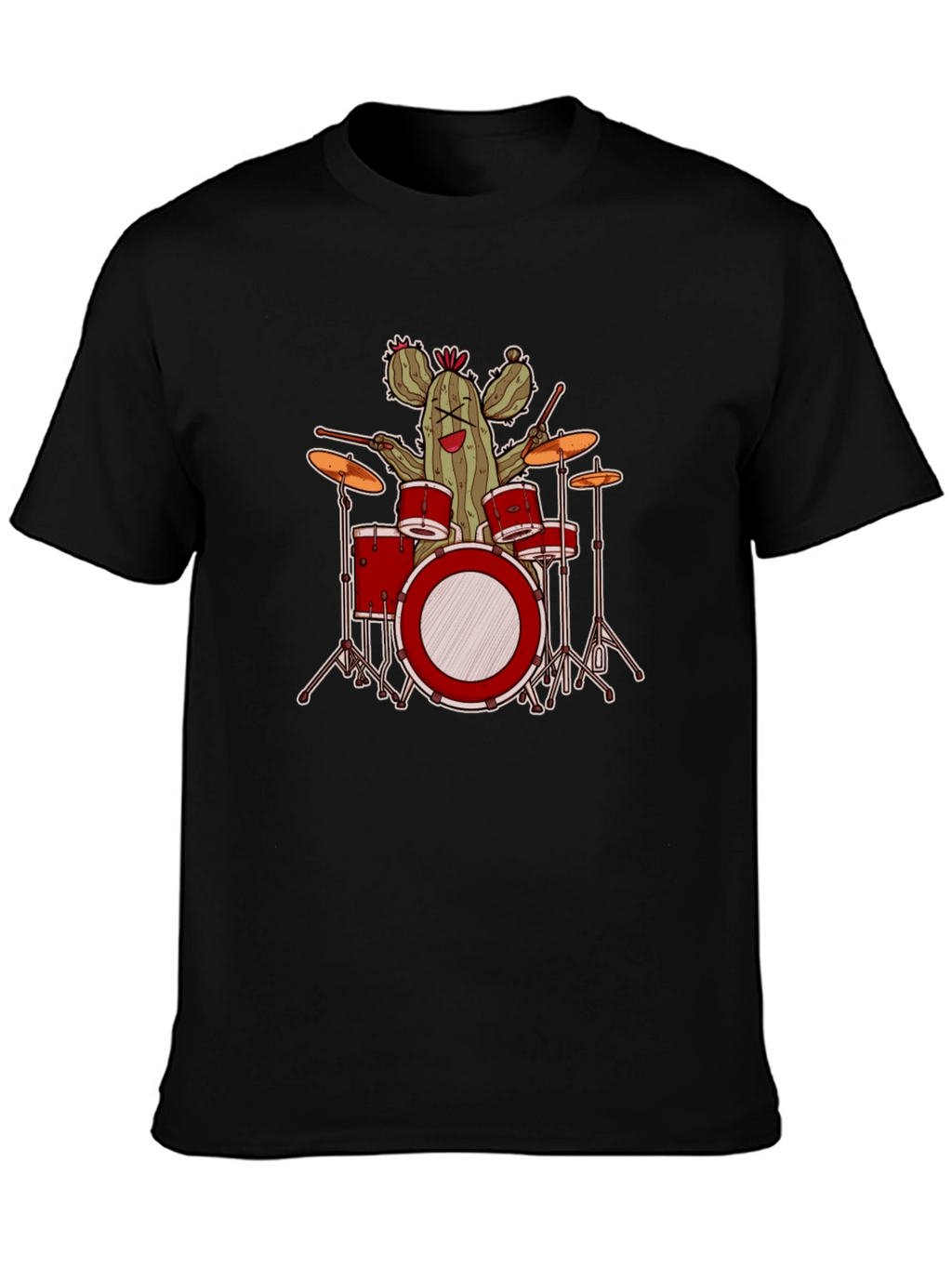 Cactus Drummer Graphic T-Shirt - Band Tee