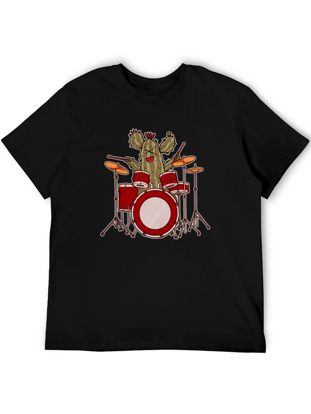 Cactus Drummer Graphic T-Shirt - Band Tee