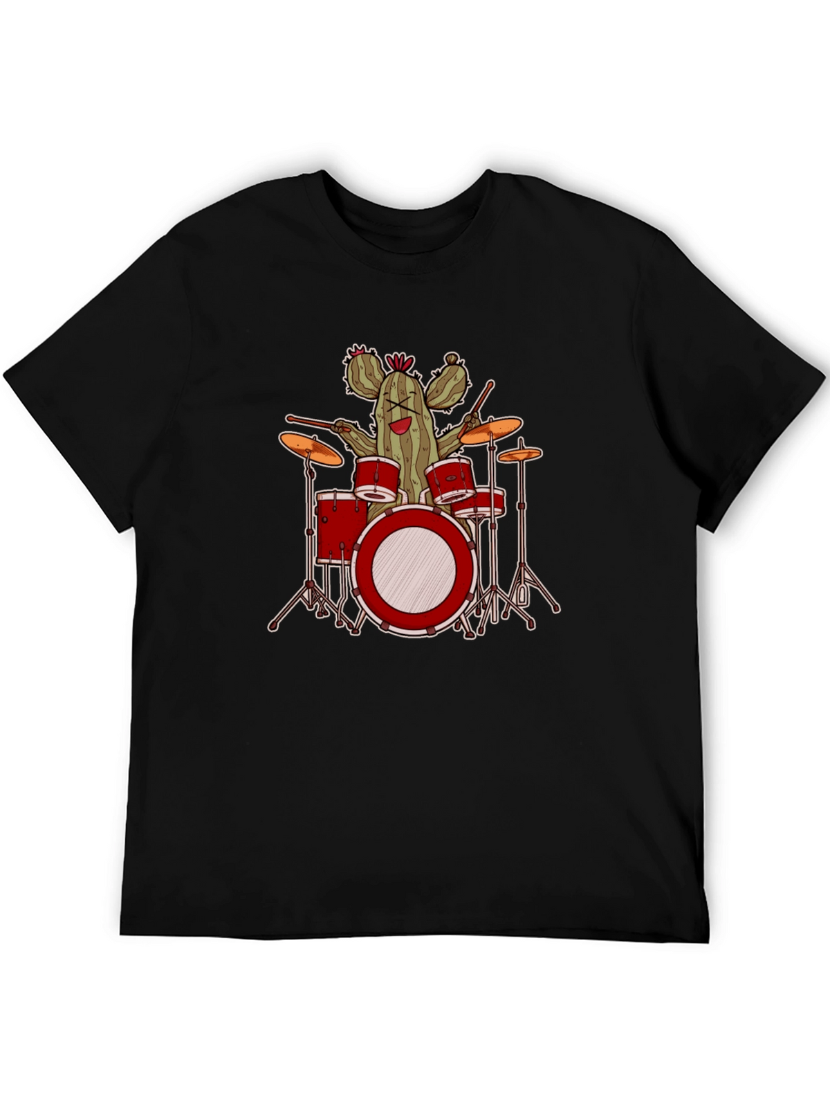 Cactus Drummer Graphic T-Shirt - Band Tee