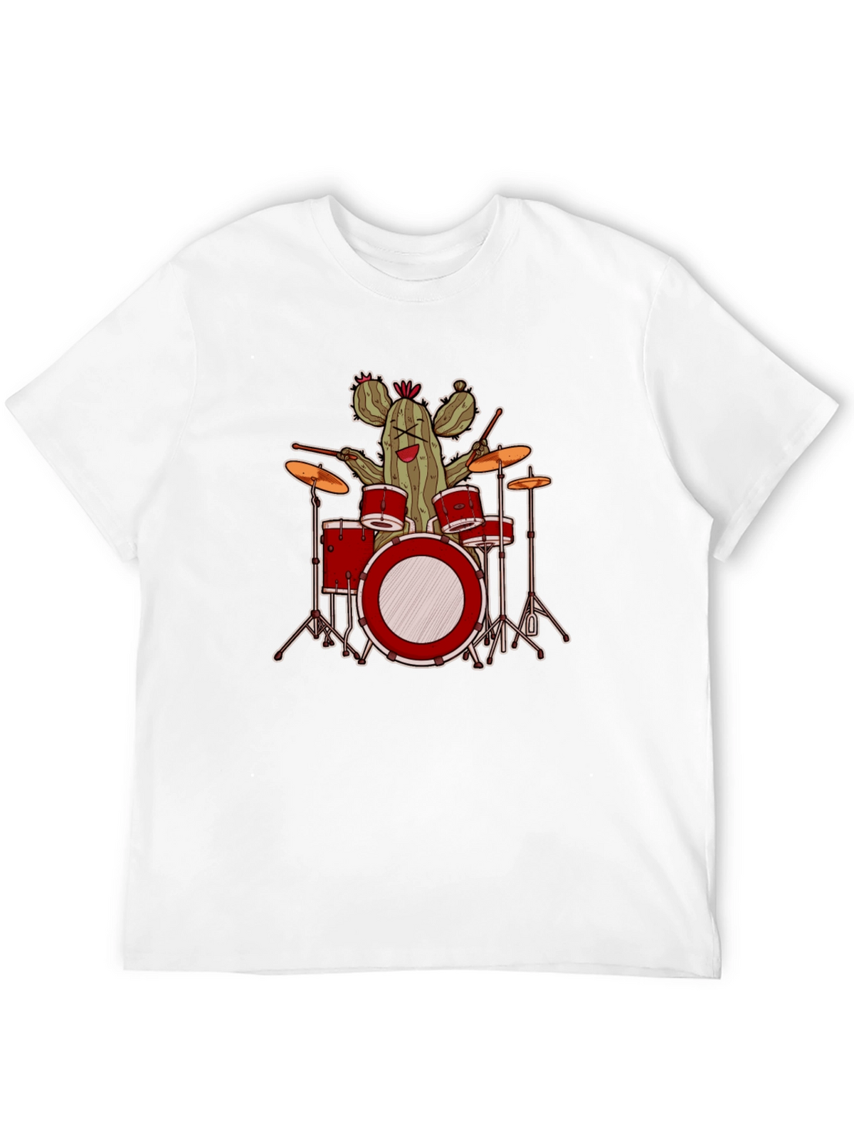 Cactus Drummer Graphic T-Shirt - Band Tee