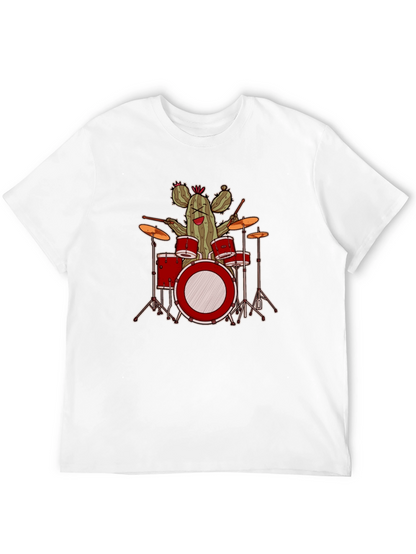 Cactus Drummer Graphic T-Shirt - Band Tee