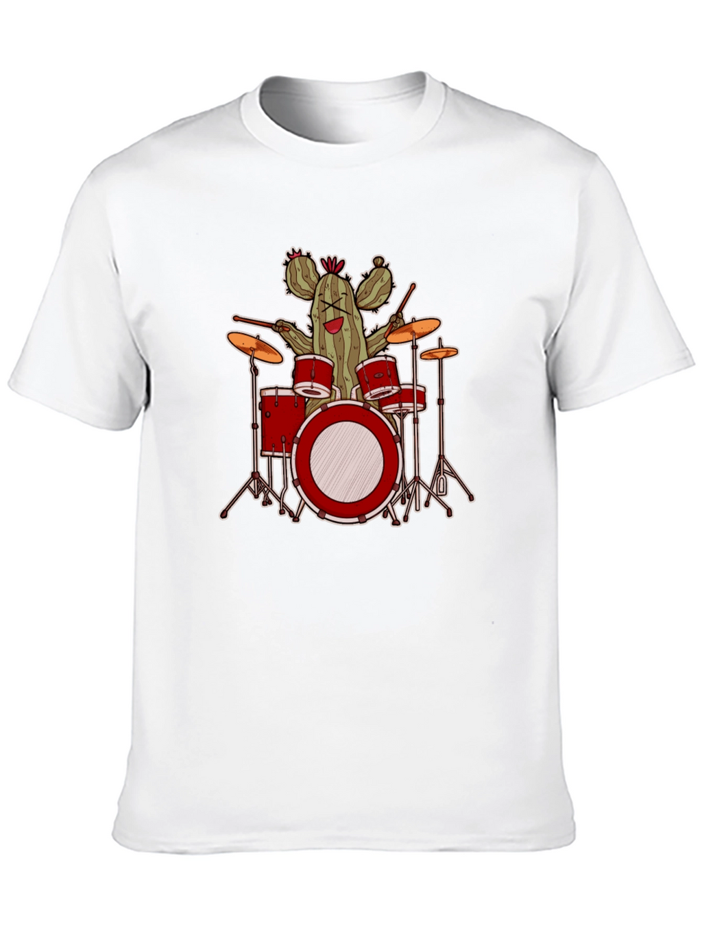 Cactus Drummer Graphic T-Shirt - Band Tee