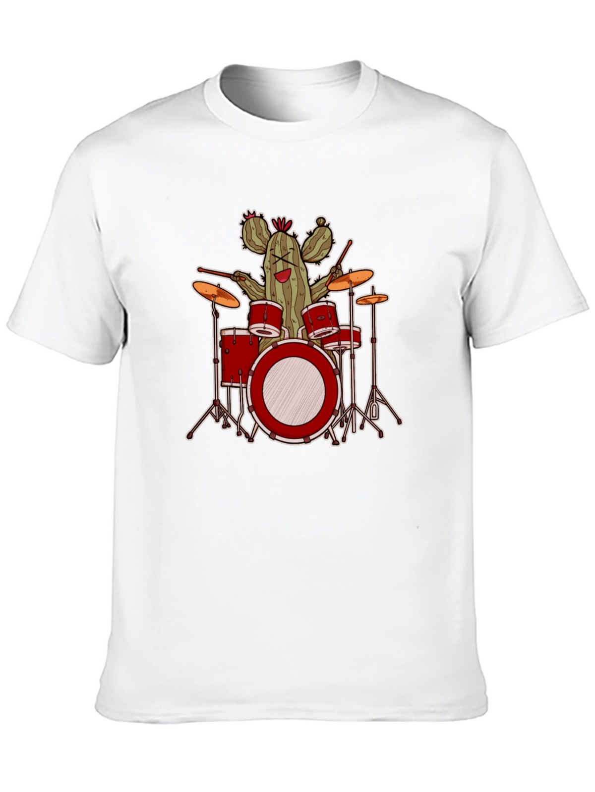 Cactus Drummer Graphic T-Shirt - Band Tee