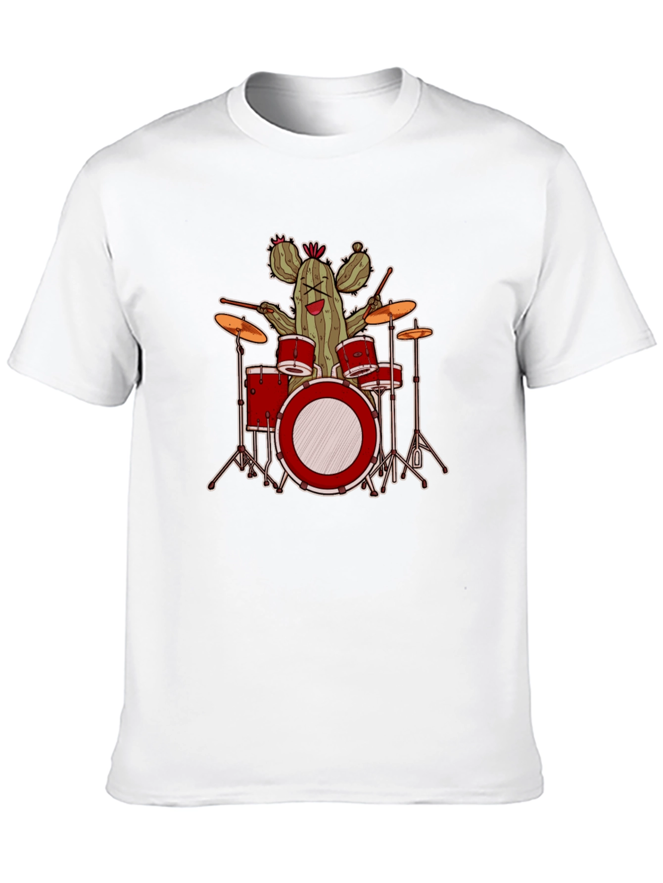 Cactus Drummer Graphic T-Shirt - Band Tee