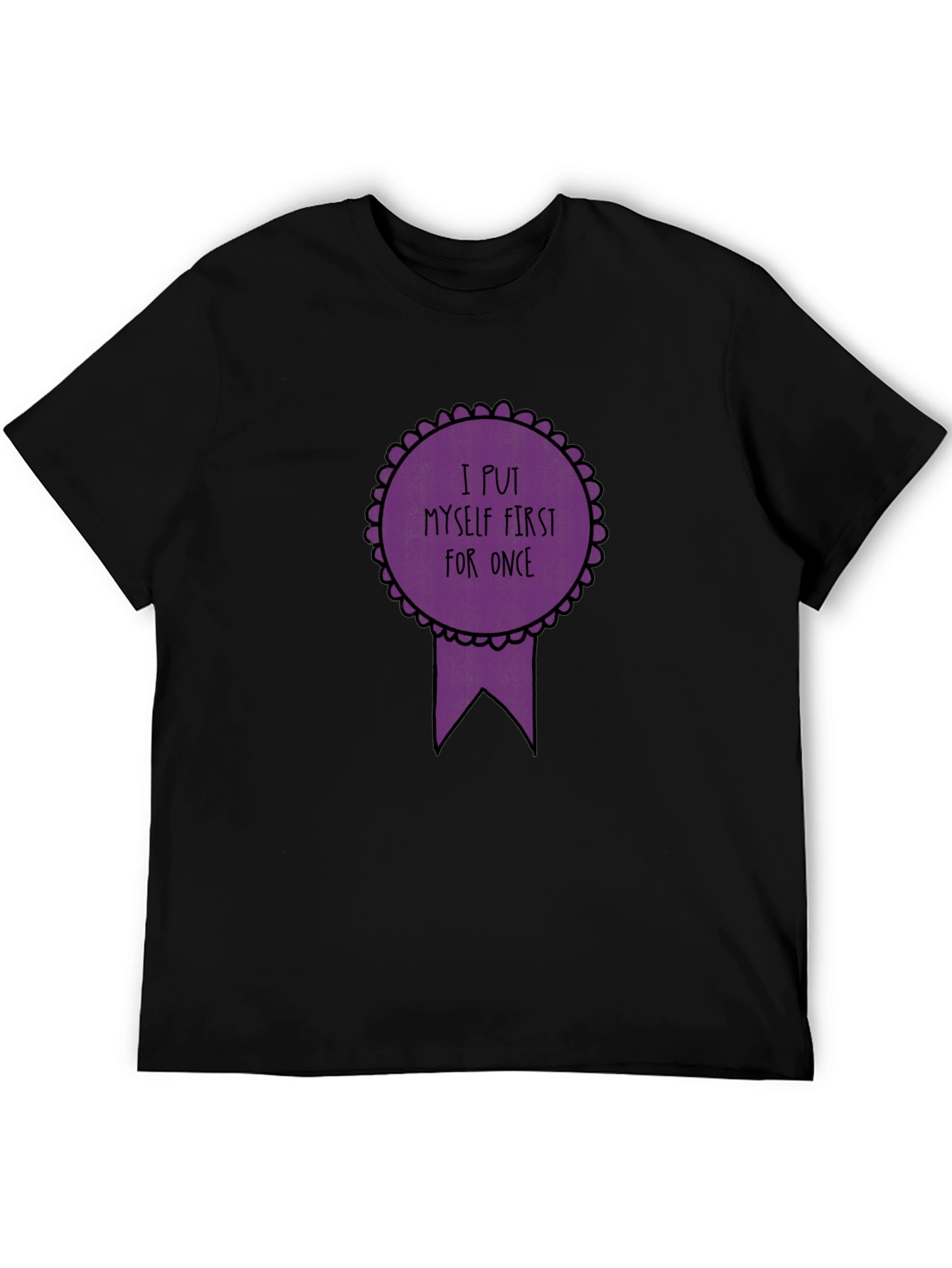 Self-Care T-Shirt - I Put Myself First Black Tee