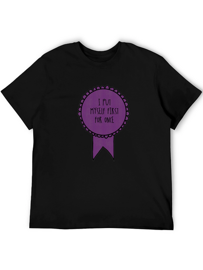 Self-Care T-Shirt - I Put Myself First Black Tee