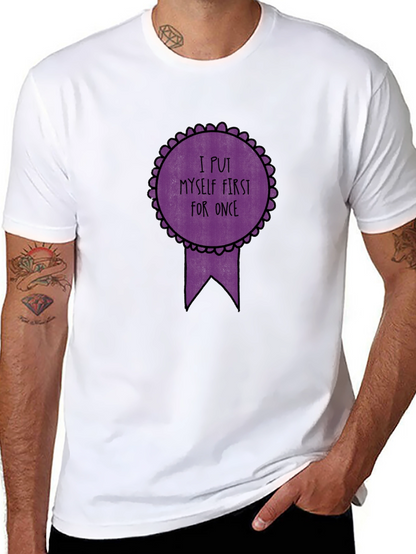 Self-Care T-Shirt - I Put Myself First Black Tee